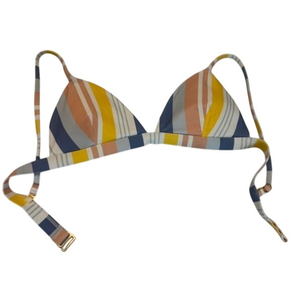 Hollister Multicolored Striped Bikini Top Size S (top only)